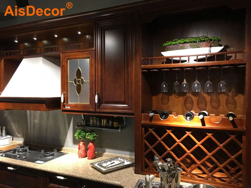 custom oak wood cabinets one-stop services 4