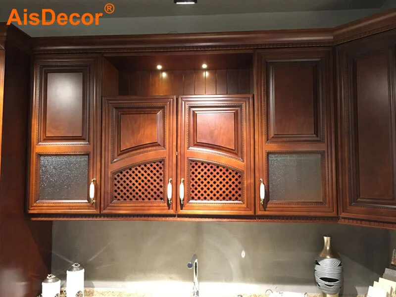 custom oak wood cabinets one-stop services 5