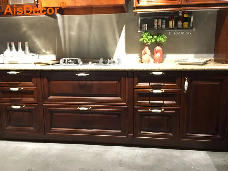 custom oak wood cabinets one-stop services 2