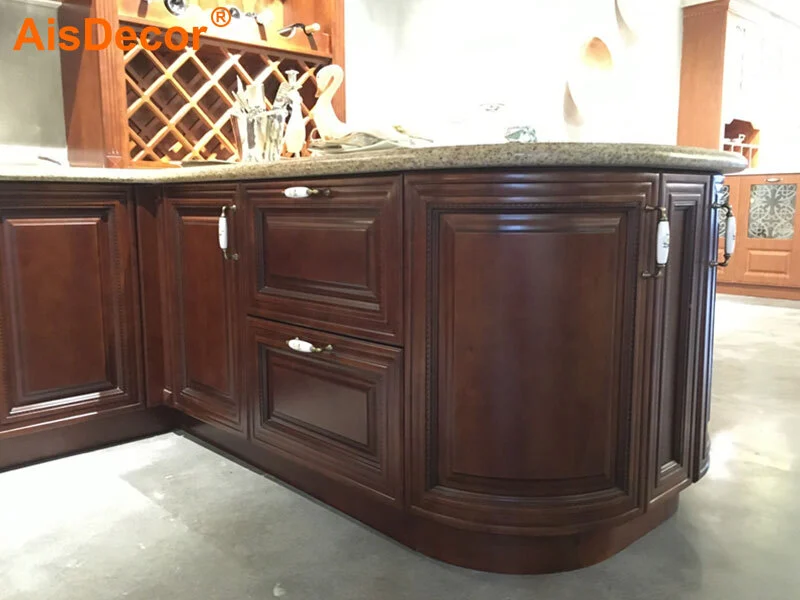 custom oak wood cabinets one-stop services 6