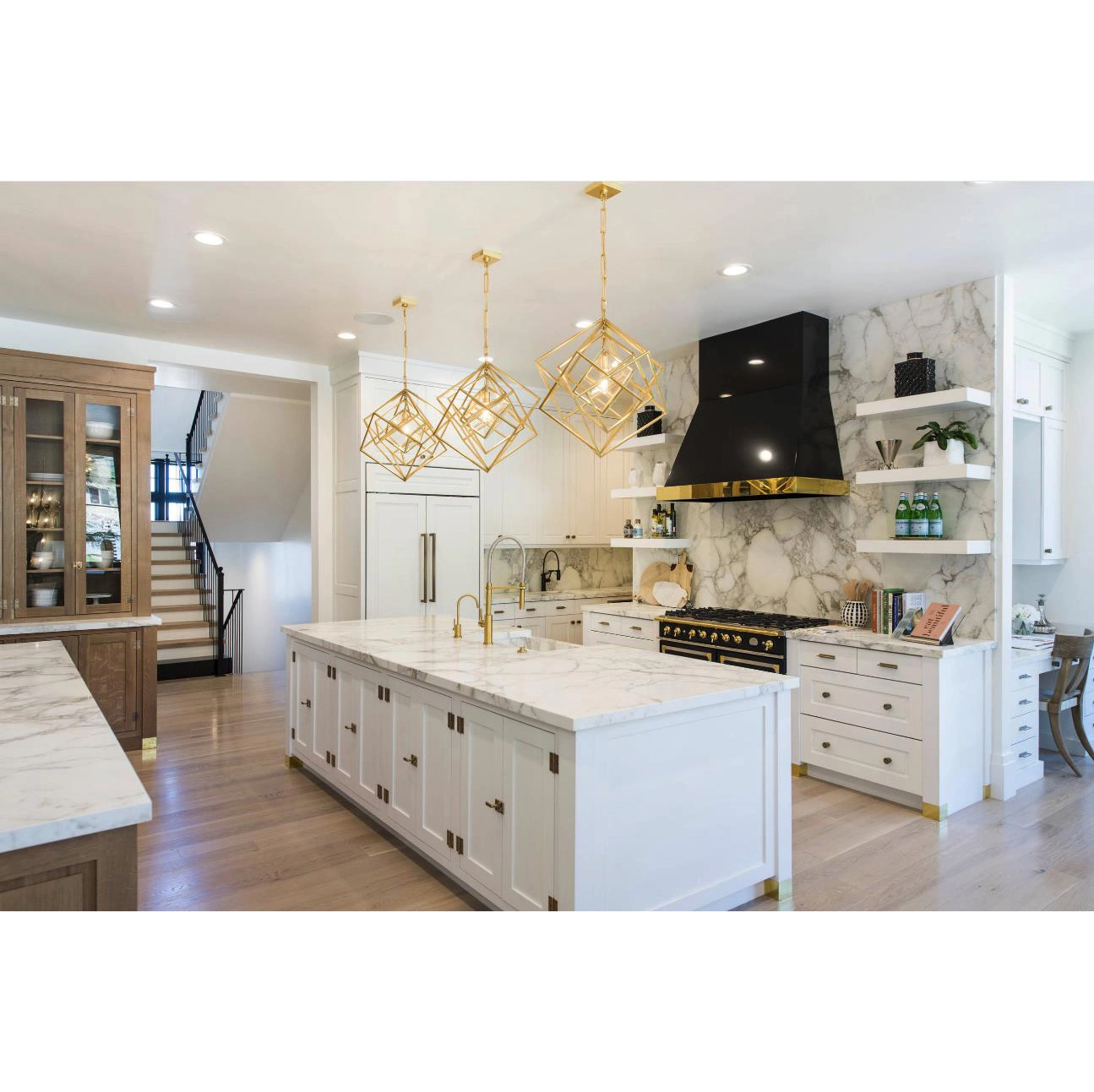 AisDecor wood and white kitchen cabinets overseas trader 3