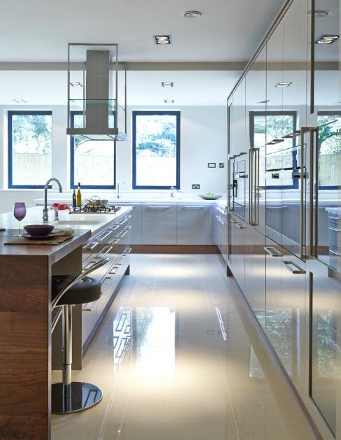 High Gloss Modern Kitchen Furniture Modular Lacquer Kitchen Cabinet ...