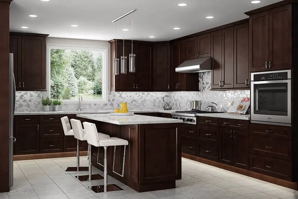 Modern Design Customized Color Solid Wood Shaker Style Kitchen Cabinet 1