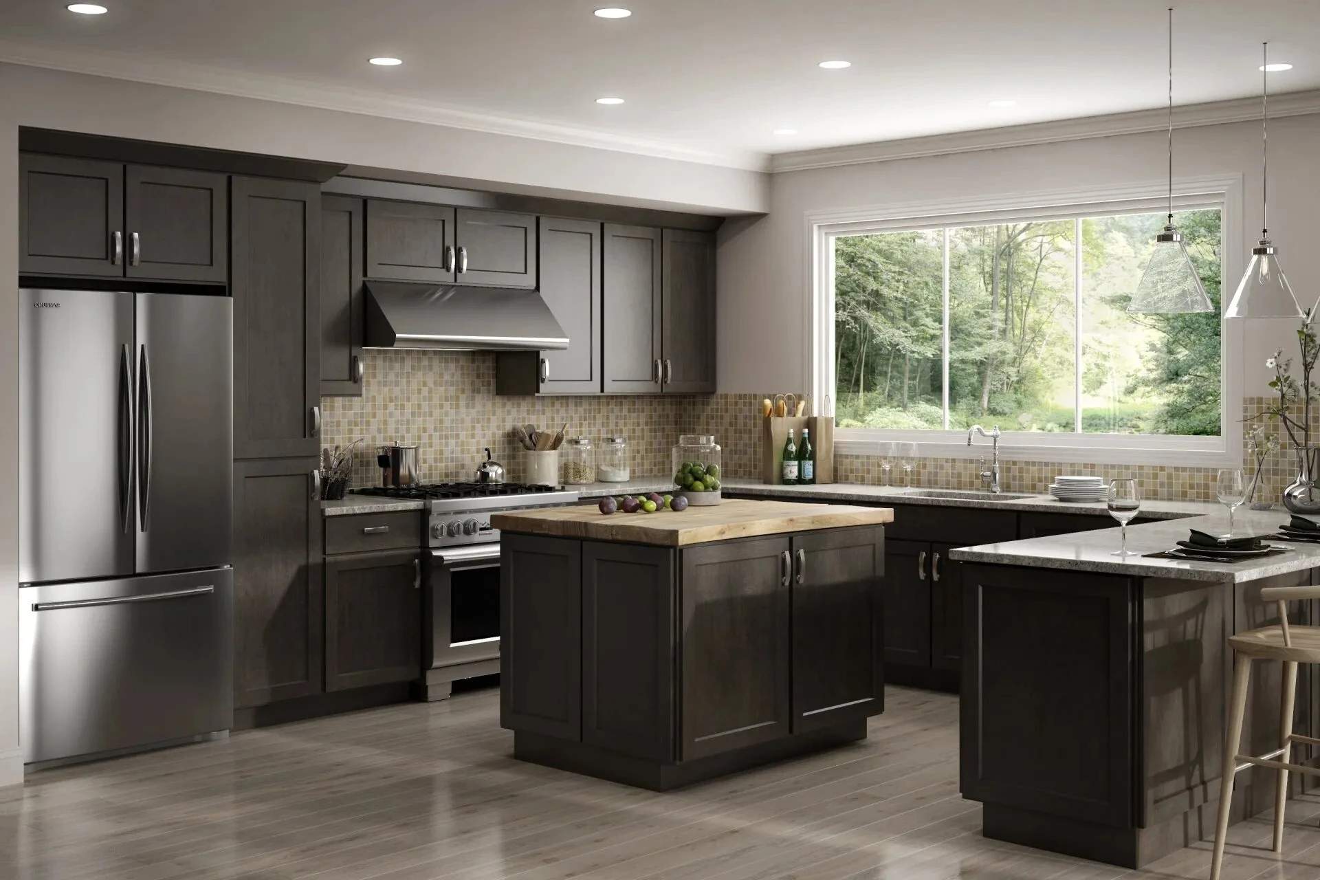 AisDecor custom gray shaker cabinets from China 2