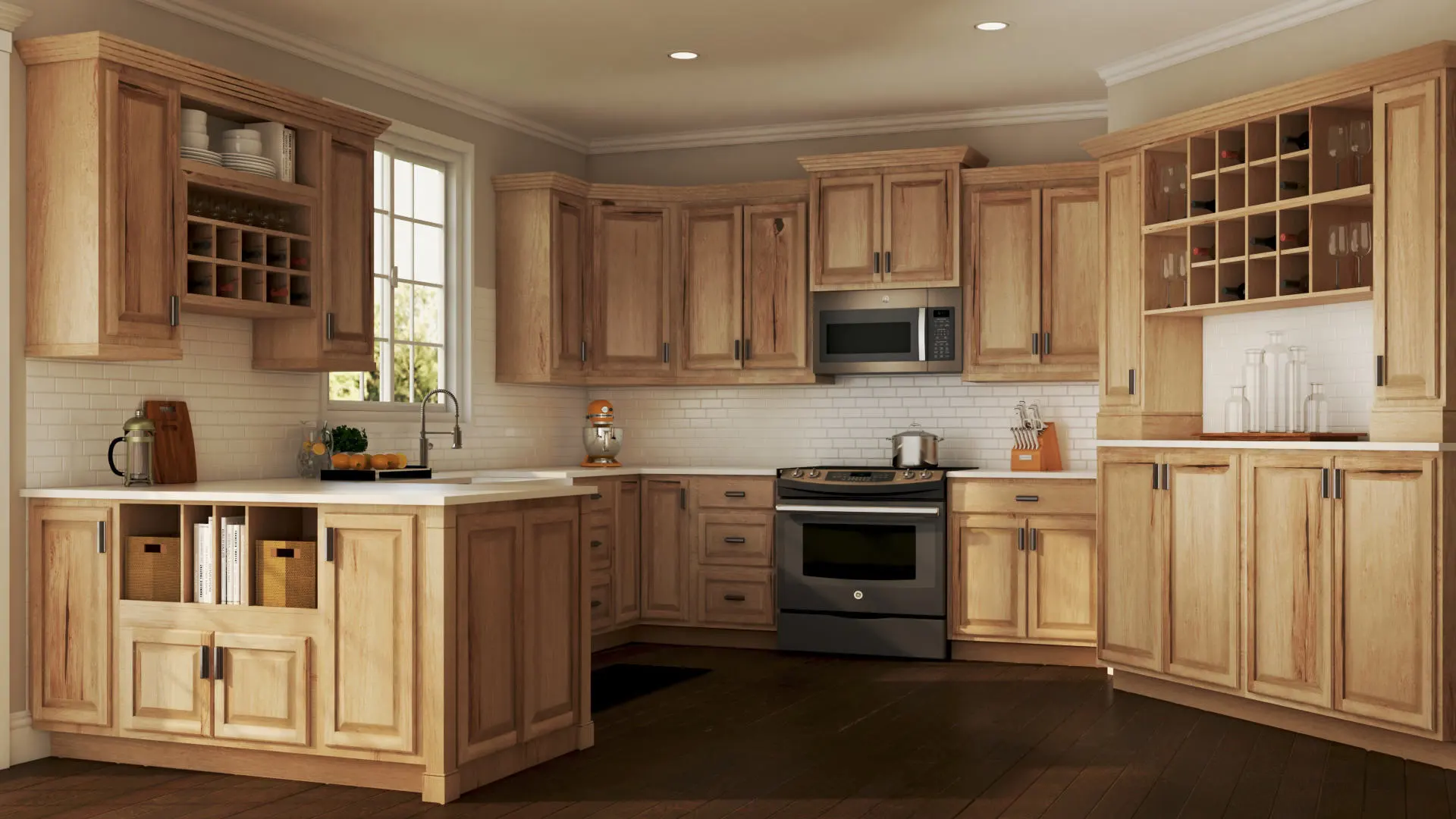 Completely Customized Color Solid Wood Shaker Style Kitchen Cabinet 1
