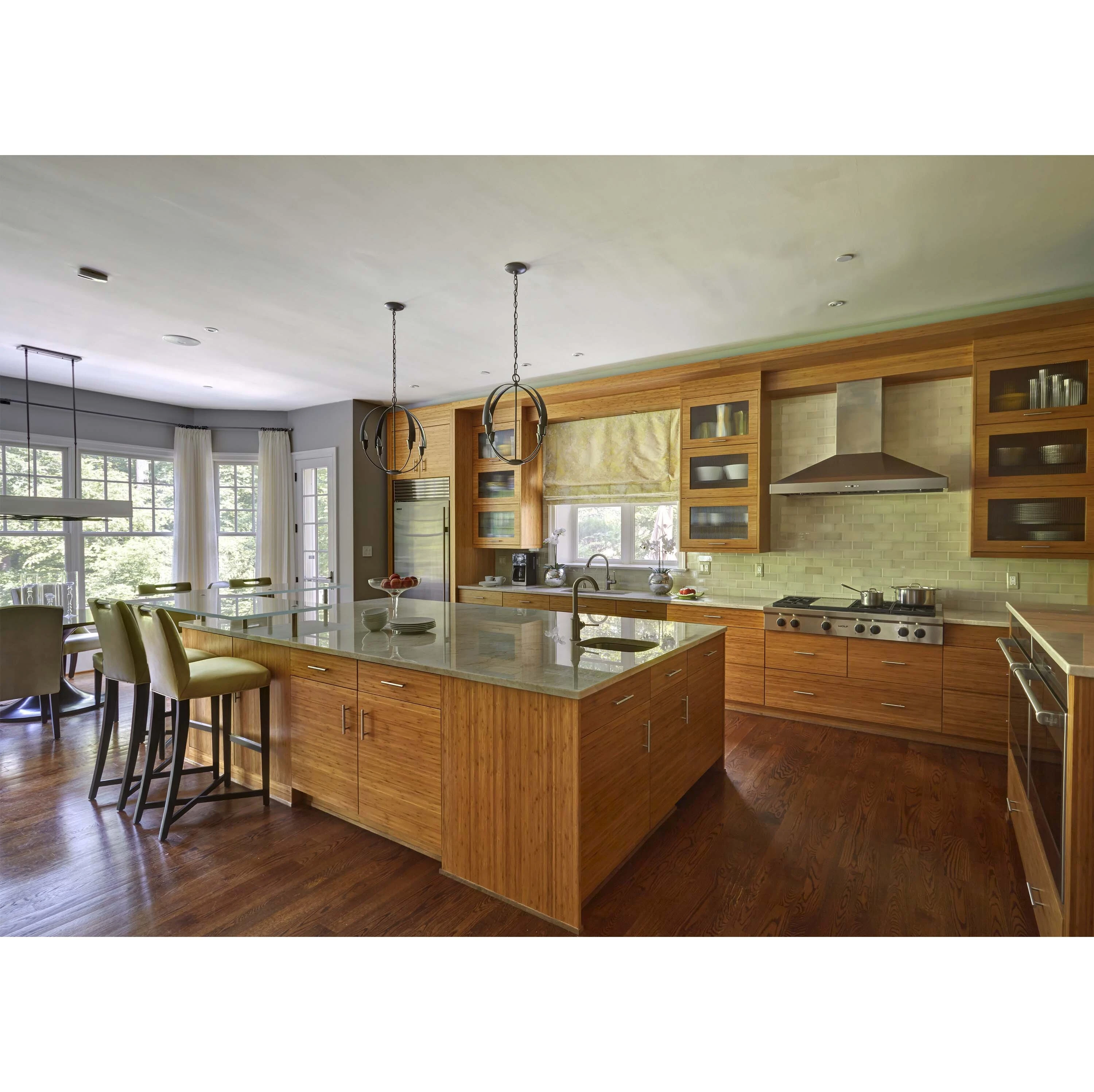 China Supplier Factory Price Wood Veneer Kitchen Cabinet 1