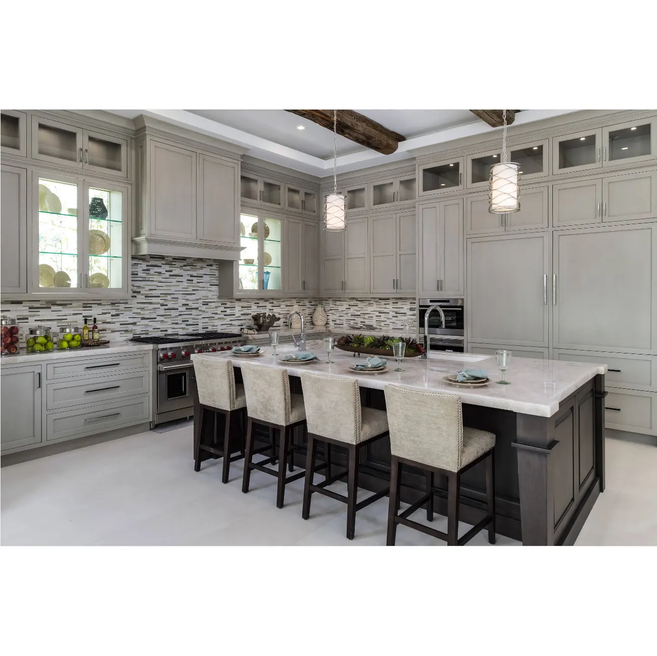 AisDecor professional black shaker cabinets from China 3