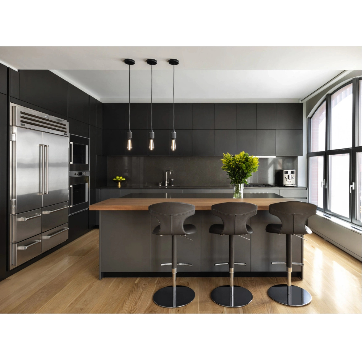 Chinese Factory Customized Color Lacquer Kitchen Cabinet 1