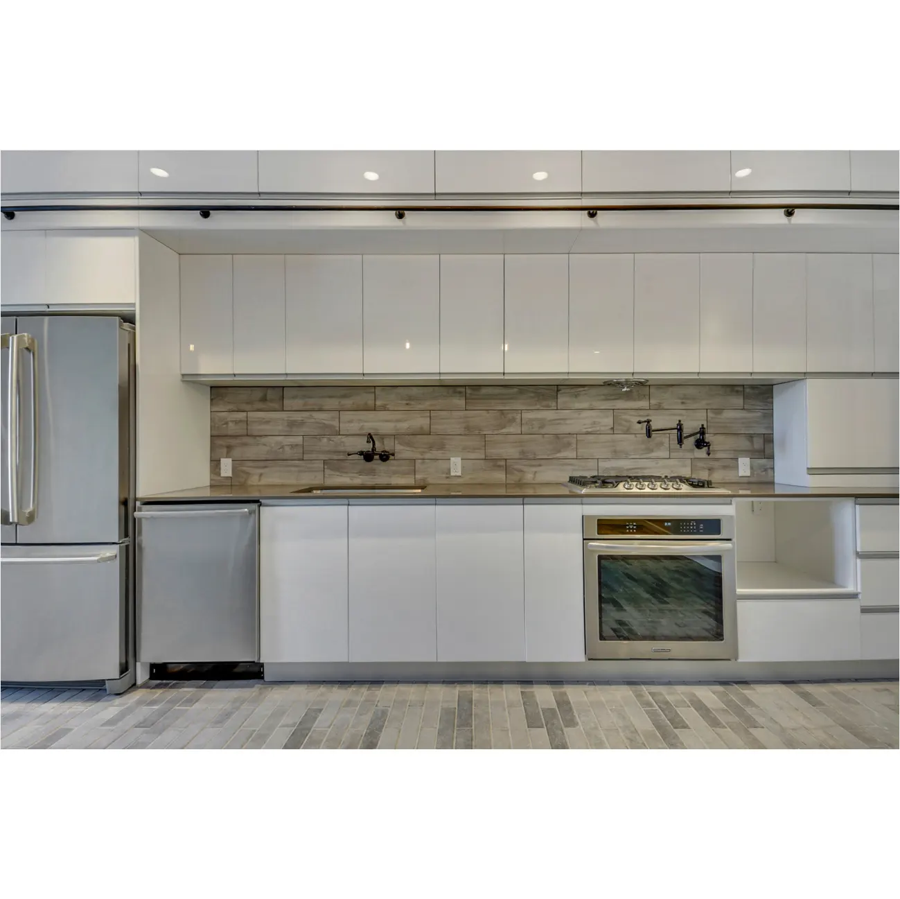 AisDecor top-selling gray cabinets kitchen from China 4