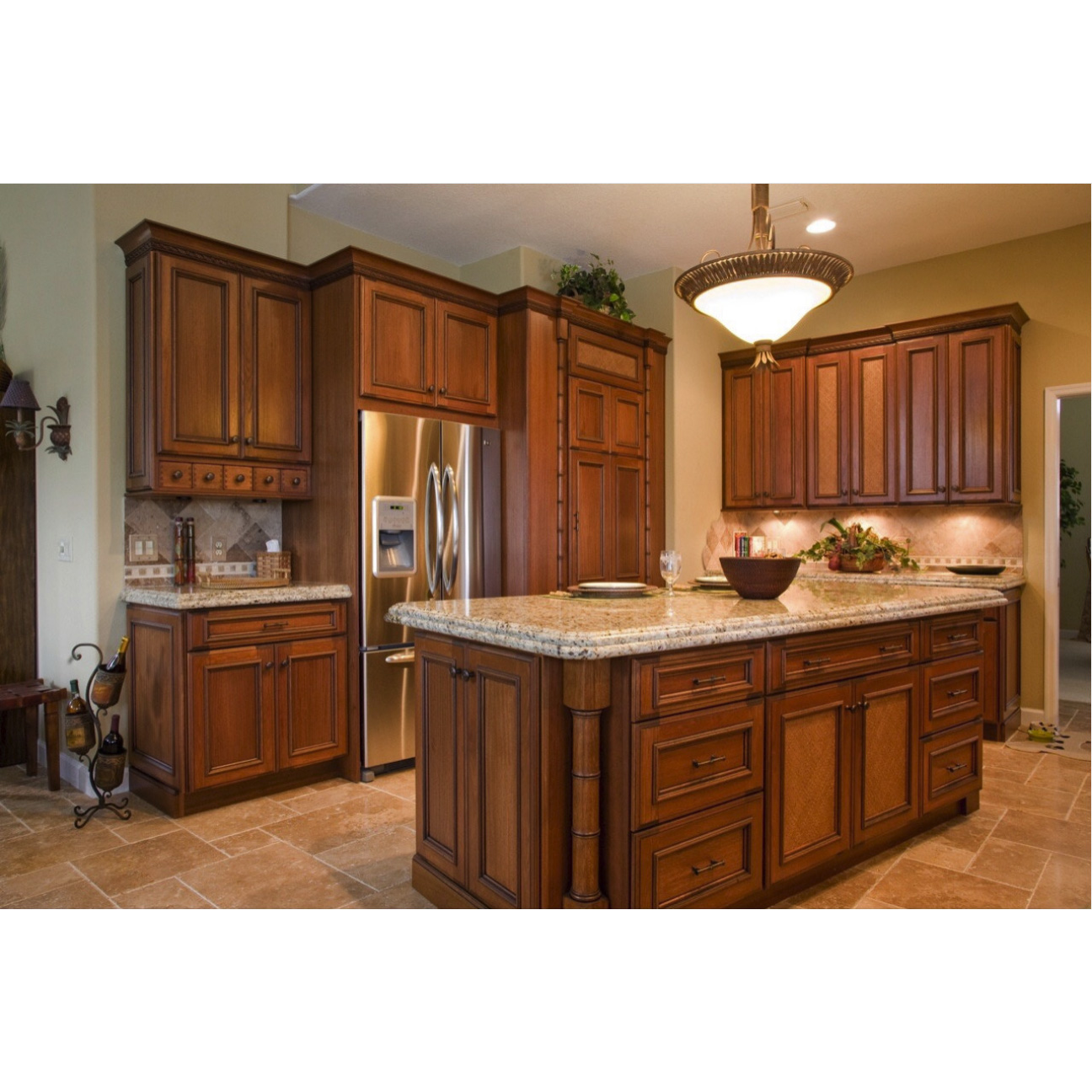 China Supplier Completely Customized Design Solid Wood Kitchen Cabinet...