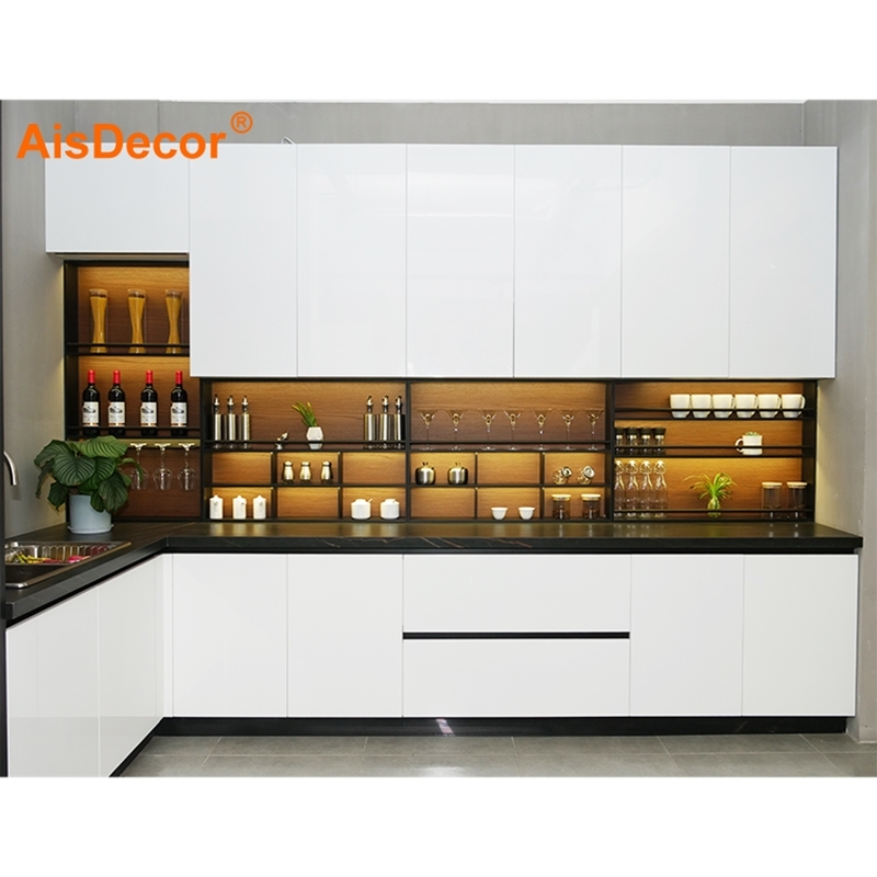 Best Modern White Lacquer Kitchen Cabinet With Good Price 1