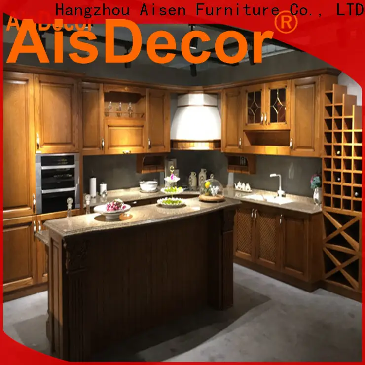 AisDecor dark wood kitchen cabinets overseas trader 1