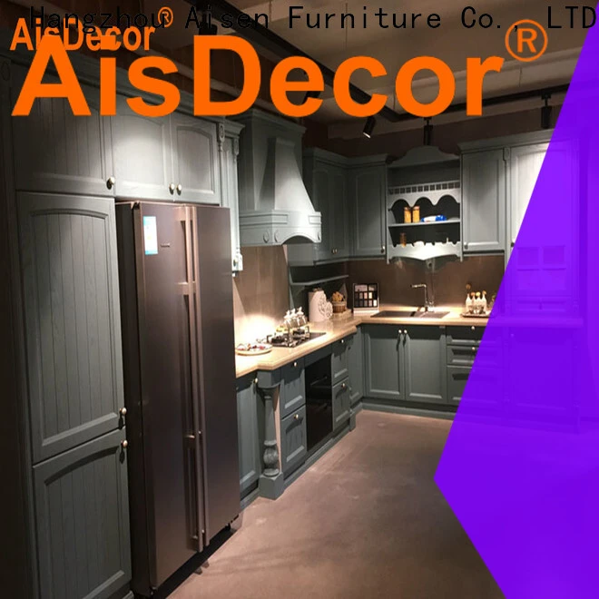 AisDecor cherry wood kitchen cabinets wholesale 1