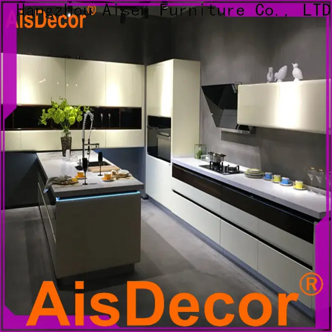 AisDecor reliable gray cabinets kitchen one-stop services 1