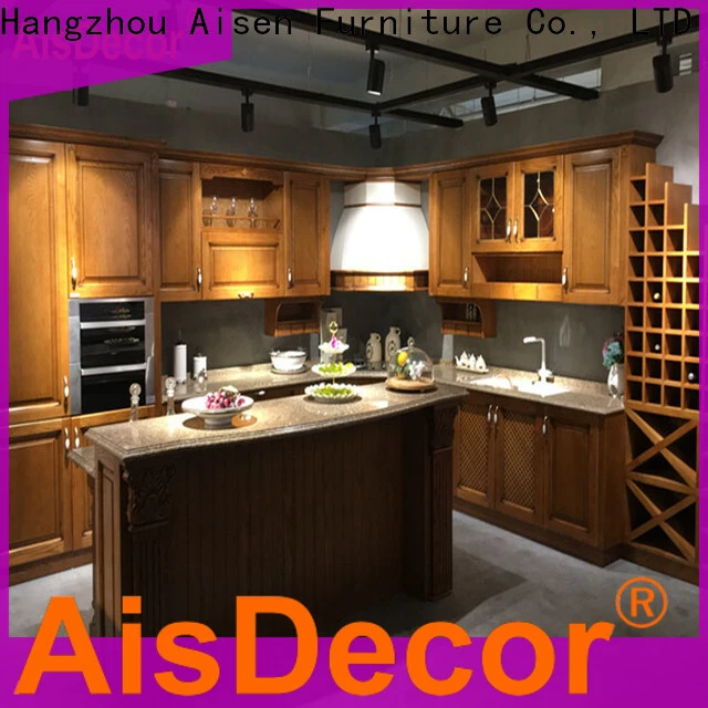 AisDecor professional oak wood cabinets one-stop solutions 1
