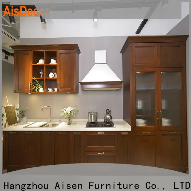 custom solid wood kitchen cabinet supplier 1