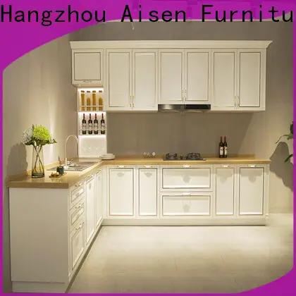 AisDecor reliable cherry wood kitchen cabinets one-stop services 1