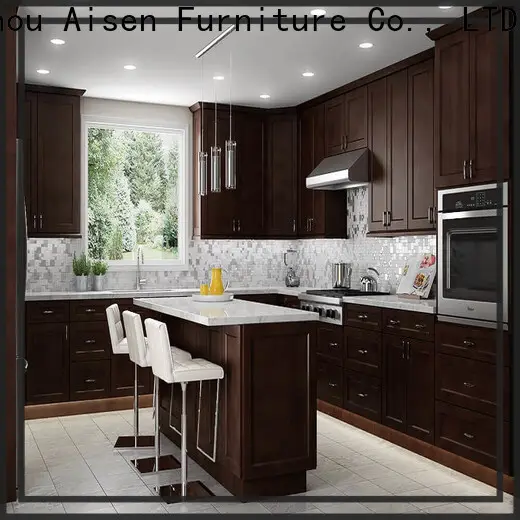 AisDecor cheap white shaker kitchen cabinets wholesale 1