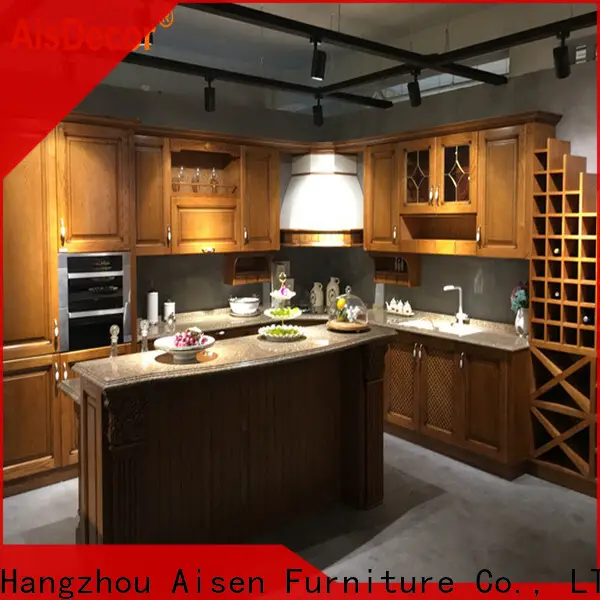 AisDecor cheap wood and white kitchen cabinets one-stop services 1