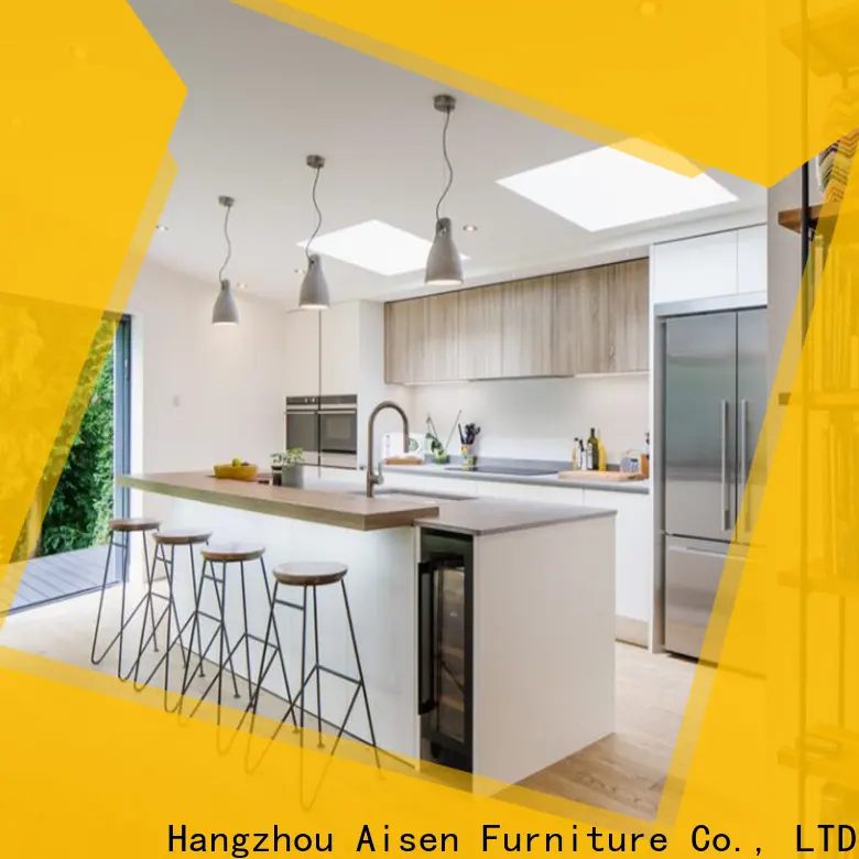 AisDecor professional white lacquer cabinets manufacturer 1