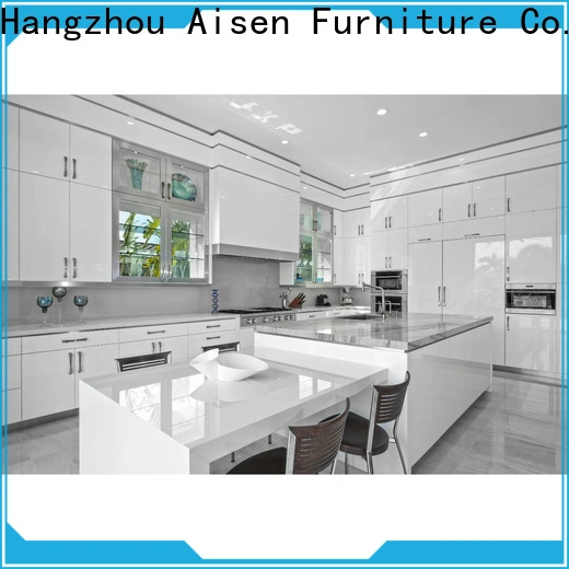 professional white lacquer cabinets supplier 1