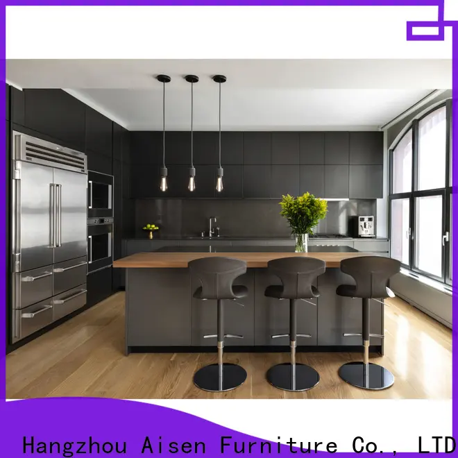 AisDecor best gray cabinets kitchen manufacturer 1