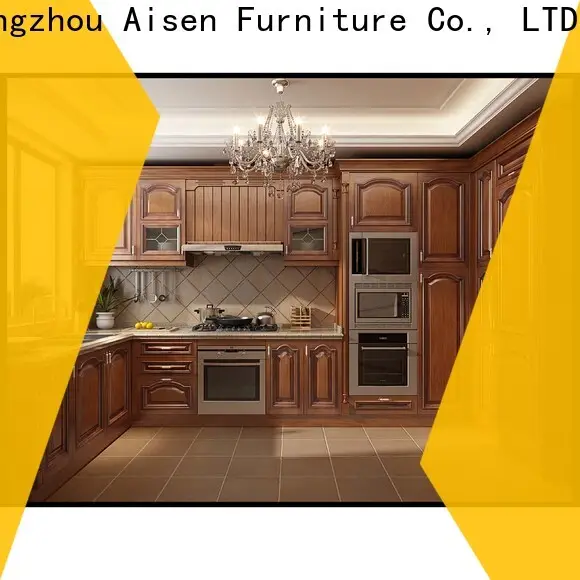 AisDecor best wood and white kitchen cabinets one-stop services 1