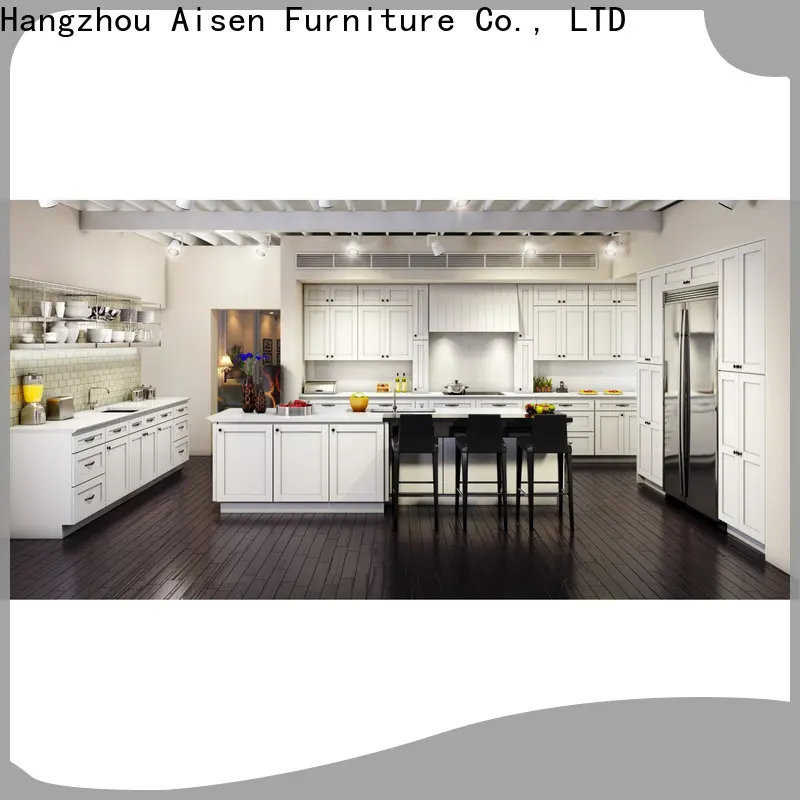 professional white shaker kitchen cabinets supplier 1