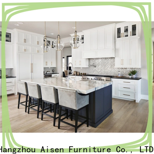 AisDecor cheap white wood kitchen cabinets exporter1 1