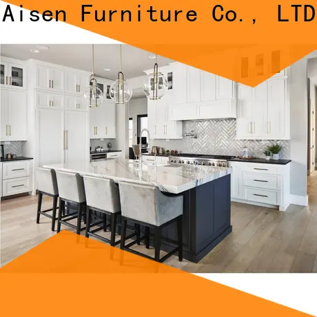 AisDecor cheap white shaker kitchen cabinets one-stop services 1