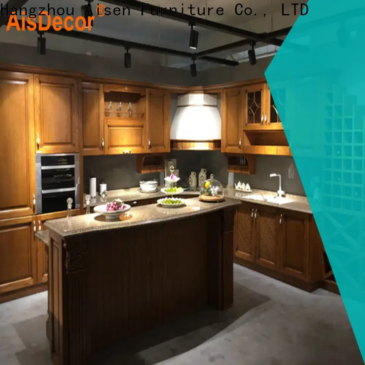 AisDecor cherry wood kitchen cabinets international trader 1
