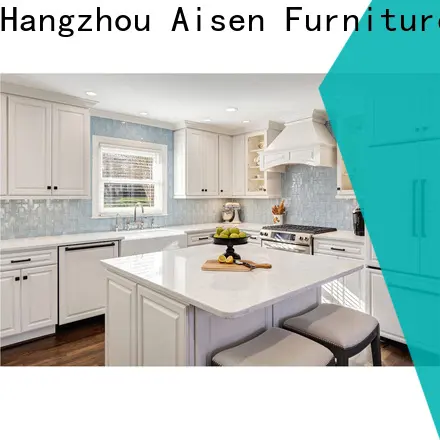 AisDecor cheap gray cabinets kitchen manufacturer 1
