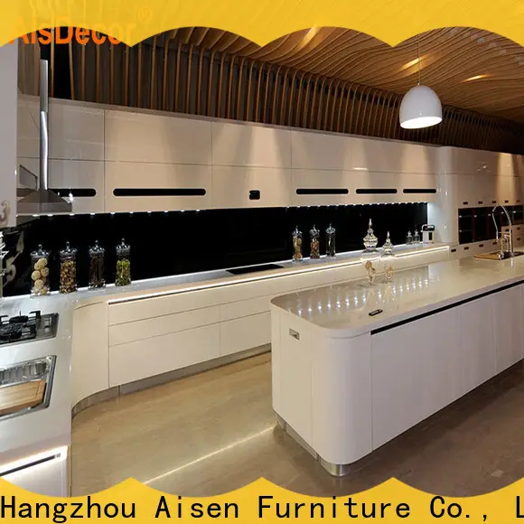 AisDecor professional white lacquer cabinets one-stop services 1