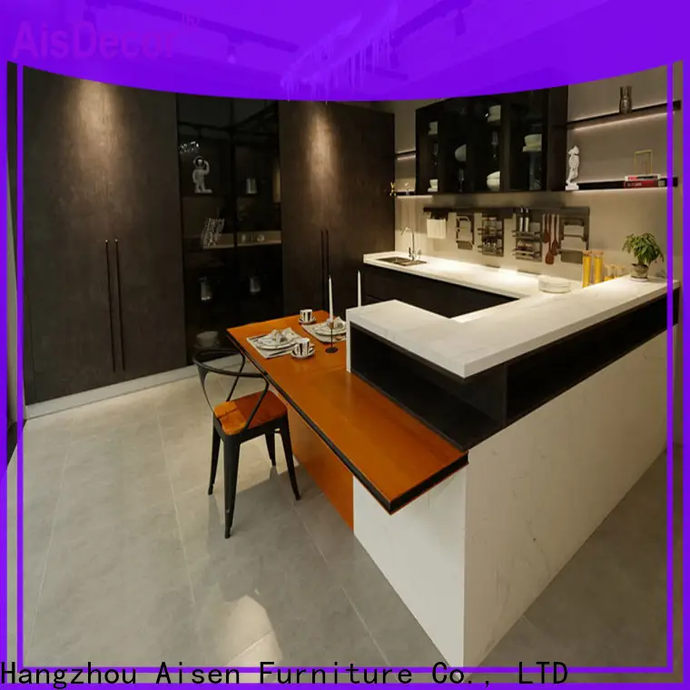 AisDecor cheap laminate kitchen cabinet exporter 1