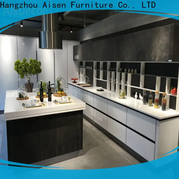 AisDecor shadow line kitchen cabinets factory 1
