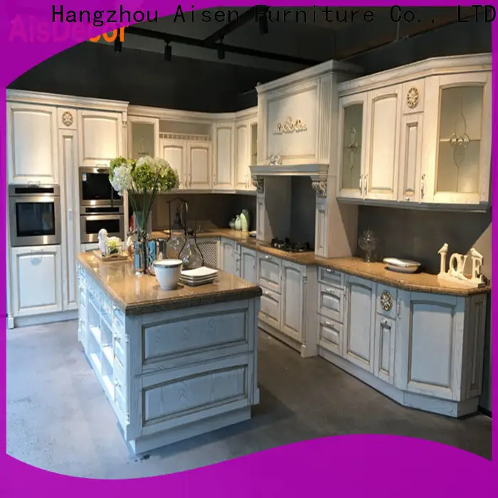 AisDecor cherry wood kitchen cabinets one-stop solutions 1