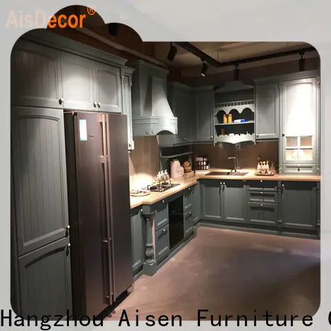 AisDecor white wood kitchen cabinets international trader 1