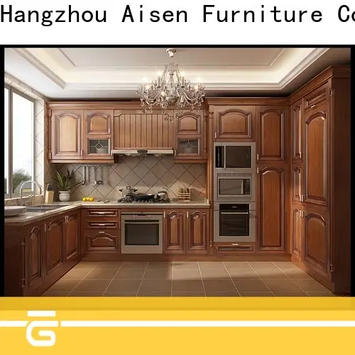 AisDecor custom wood and white kitchen cabinets exporter 1