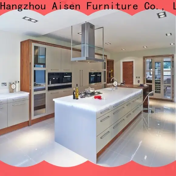 AisDecor professional white lacquer cabinets exporter 1