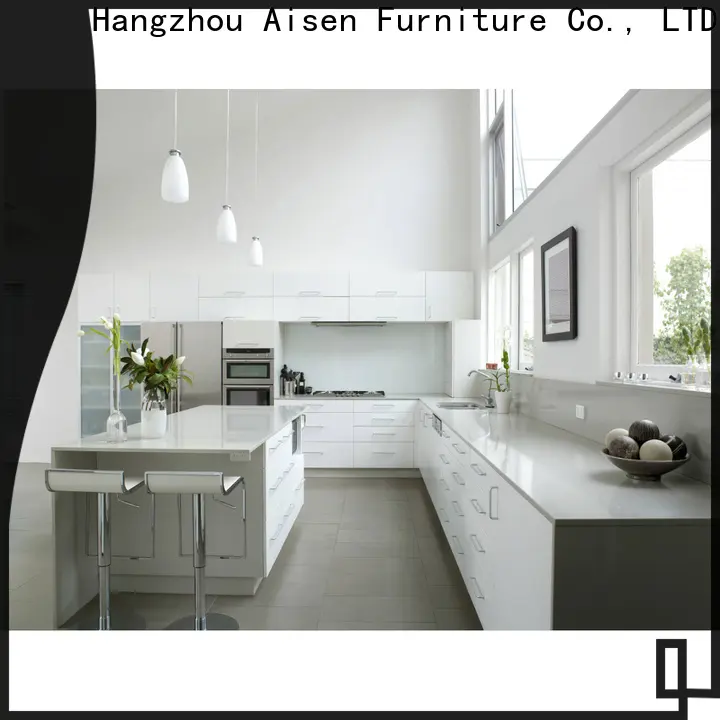 AisDecor white lacquer cabinets factory 1