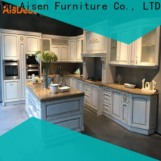 AisDecor wood and white kitchen cabinets international trader 1