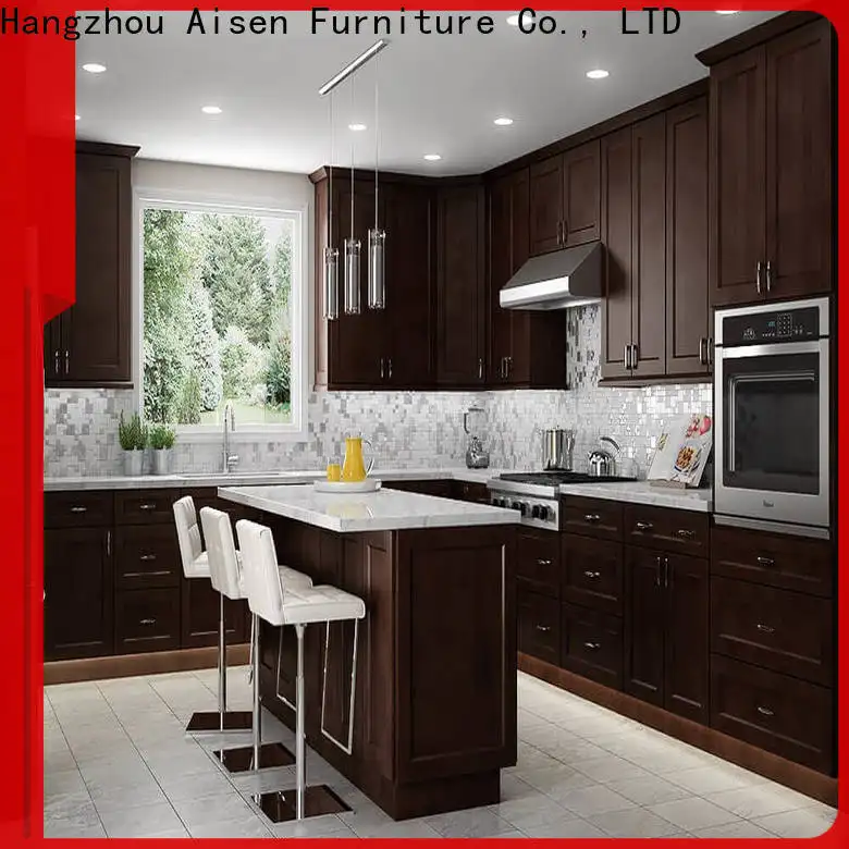 AisDecor reliable white shaker kitchen cabinets manufacturer 1