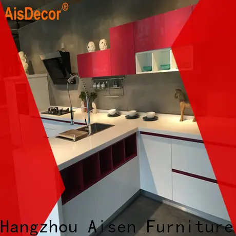AisDecor professional gray cabinets kitchen factory 1