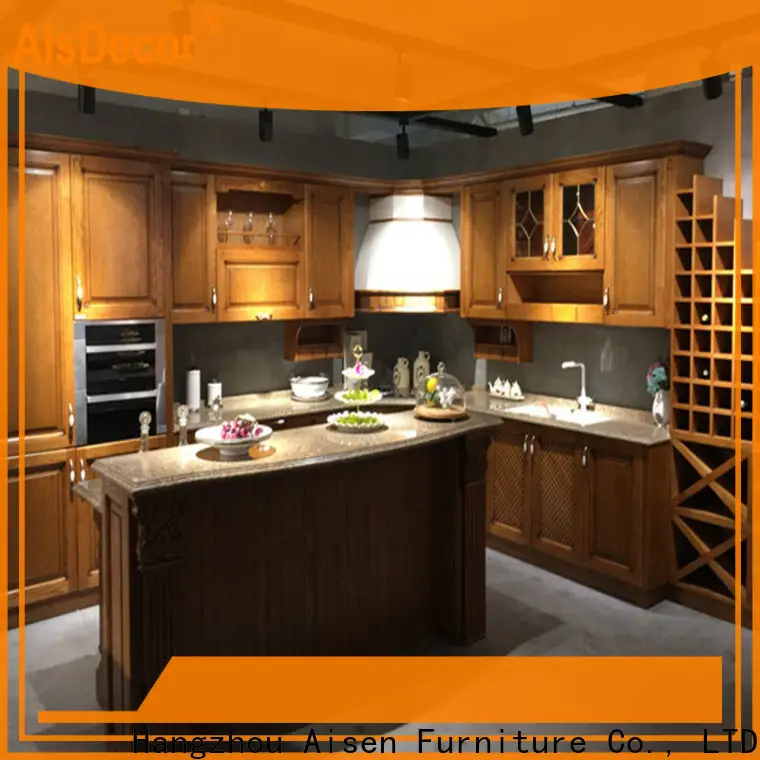 professional cherry wood kitchen cabinets one-stop services 1