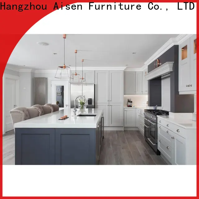 AisDecor professional dark wood kitchen cabinets from China 1