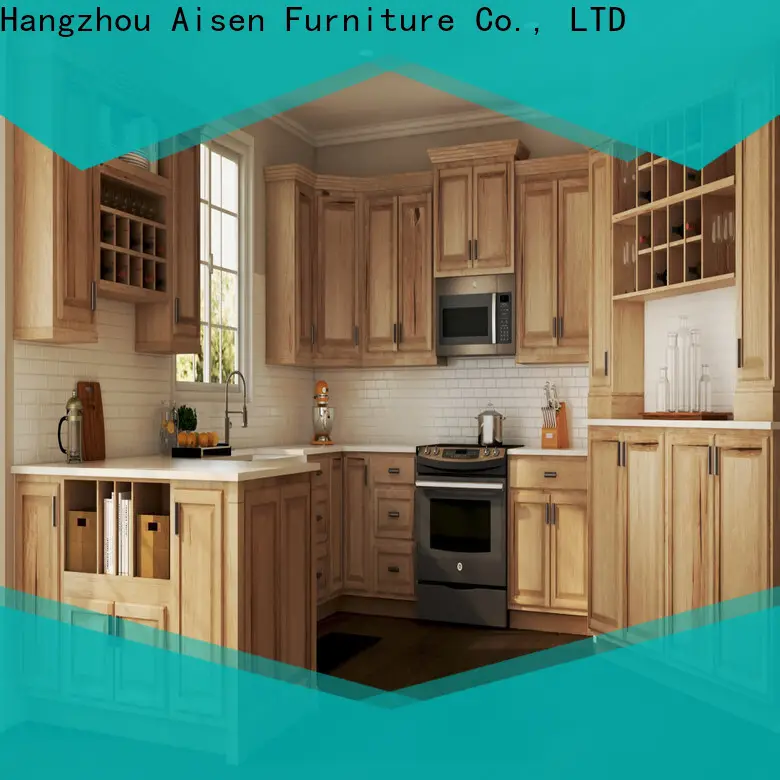 AisDecor dark wood kitchen cabinets international trader 1