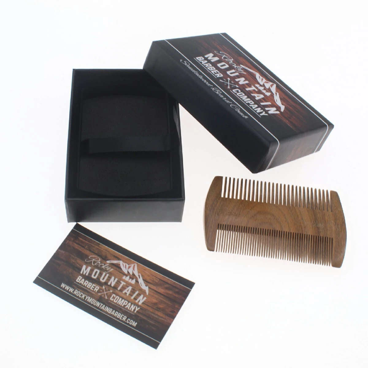 Base and lid style cardboard printed box for comb packaging - Packshion Packaging 1