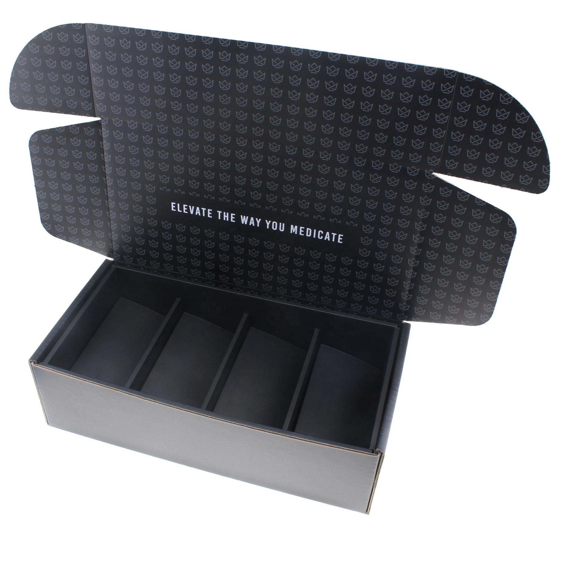 Embossed Logo Socks Packaging Gift Corrugated Box With Paper Jam - Packshion Packaging 1
