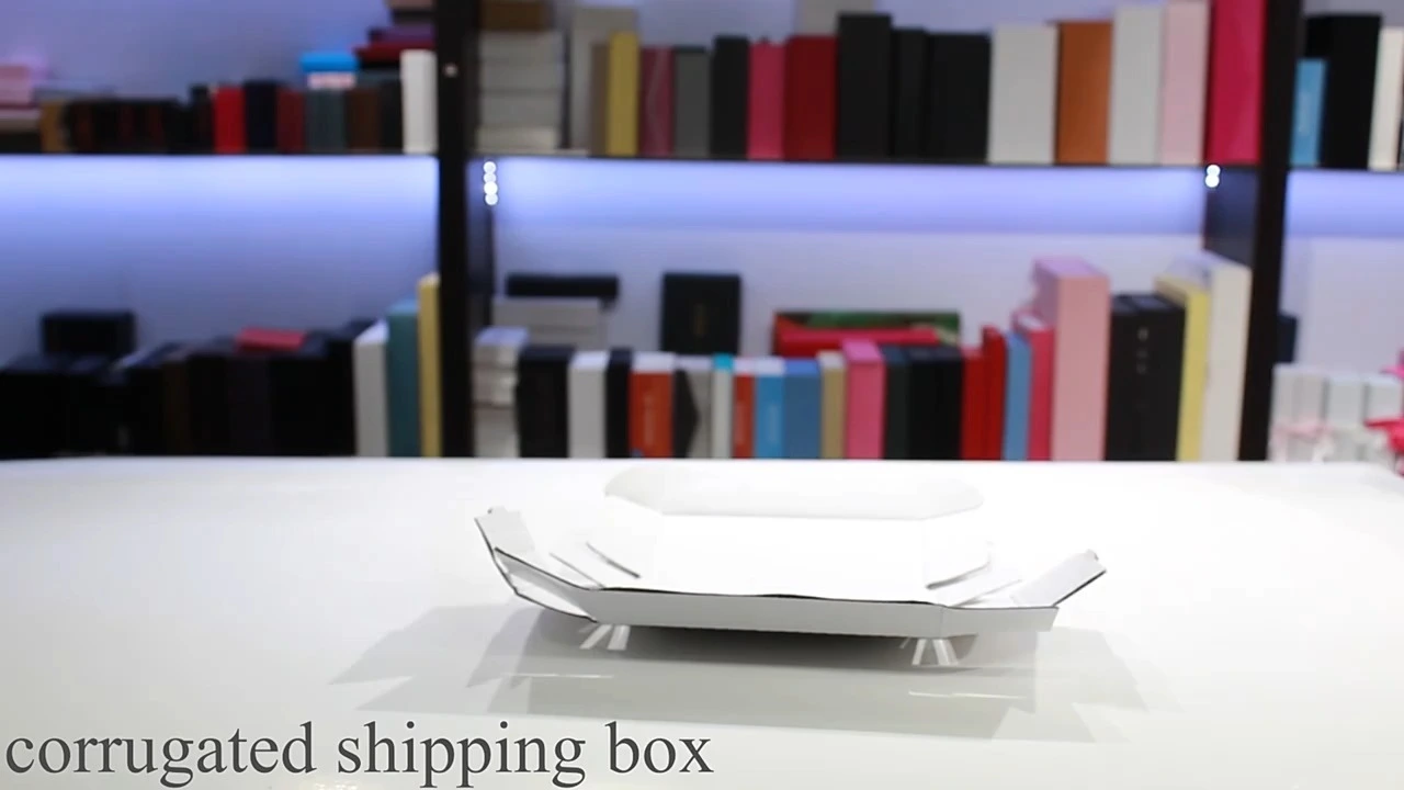 Custom Logo Gold Stamping Corrugated Paper Kraft Packaging Gift Box - Packshion Packaging 1