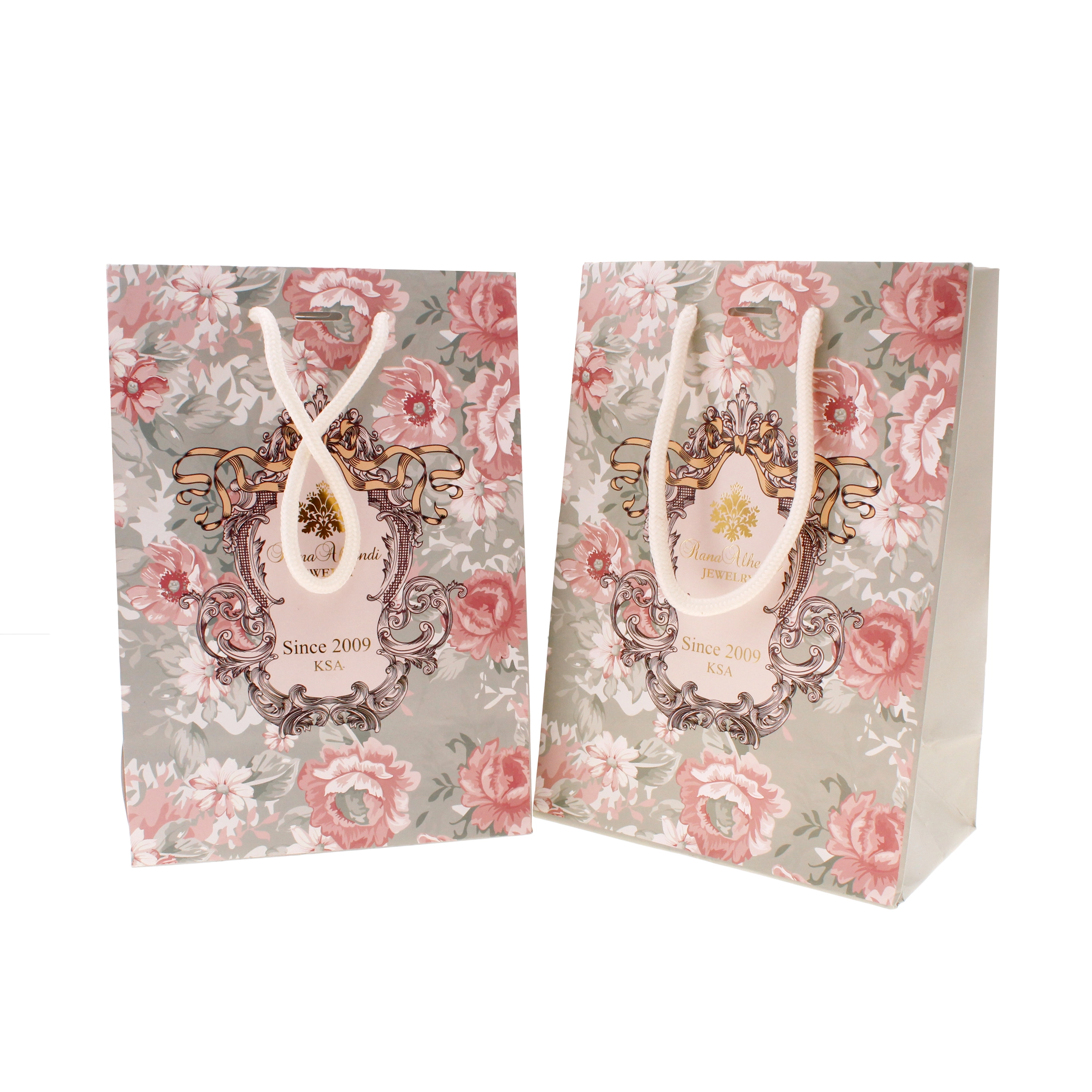 كيس ورق مطلي بطباعة ختم ذهبية للتغليف الفاخر - Packshion Packaging 1